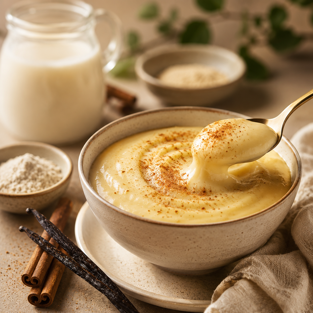 Natilla vegana cremosa: el secreto está en la textura - Aromata Condiments