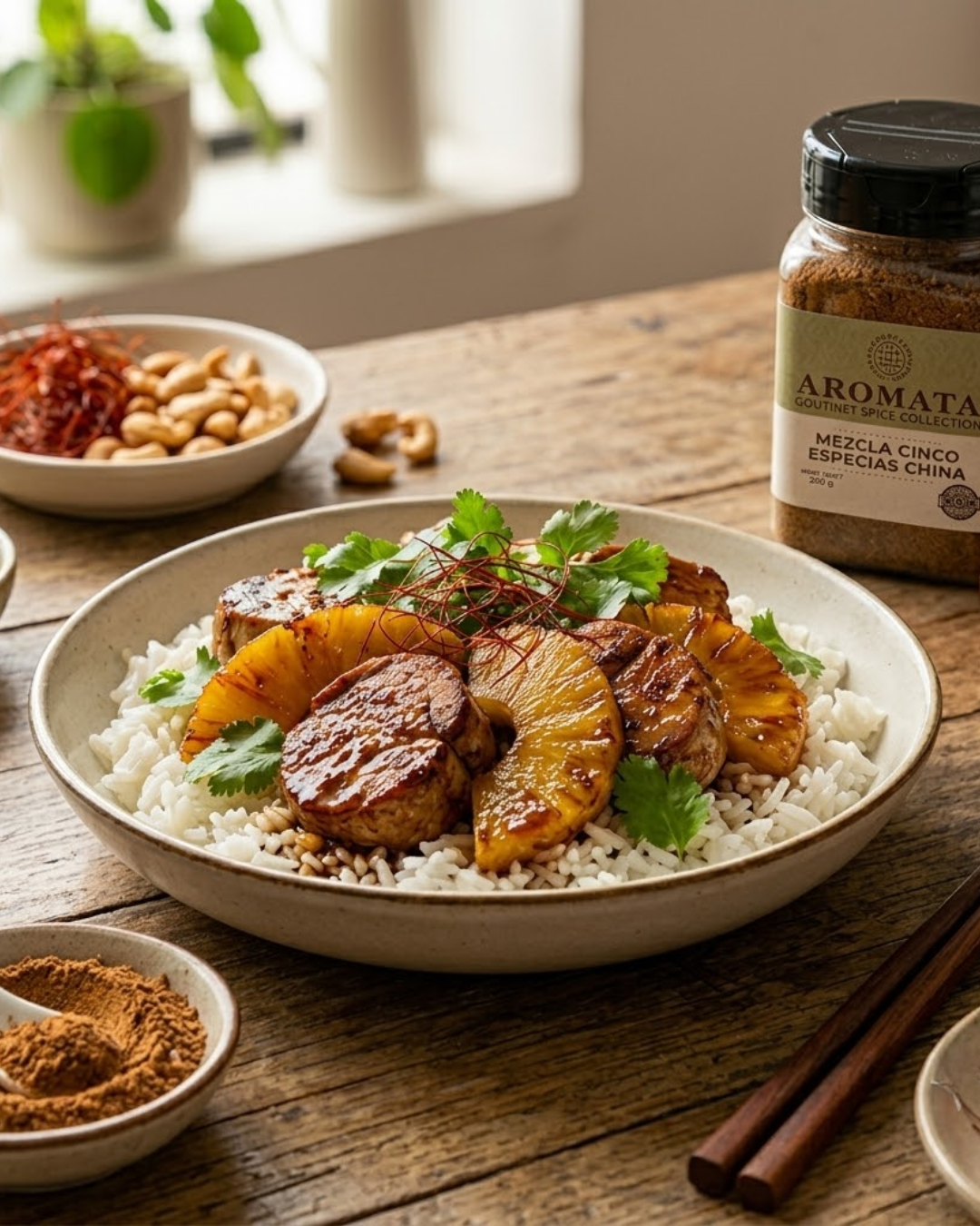 Cerdo con Piña y Especias: Receta agridulce al estilo oriental - Aromata Condiments