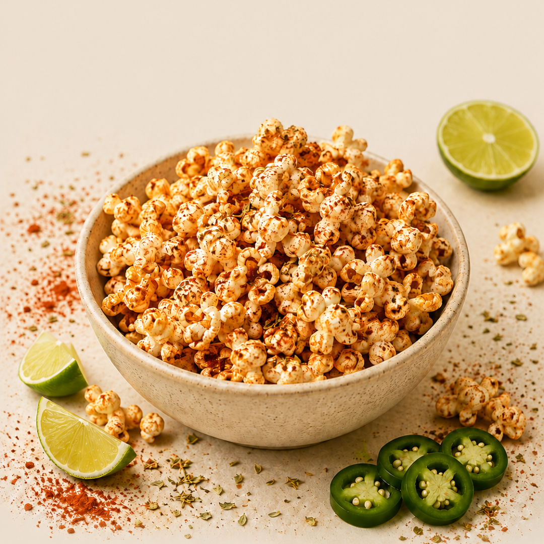 Palomitas sabor México con lima y jalapeño - Aromata Condiments