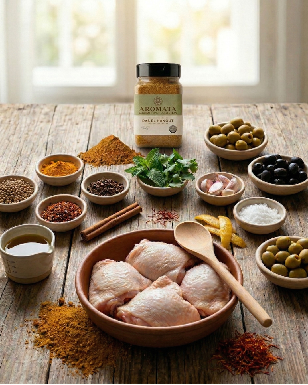 Pollo estilo Marroquí con Ras El Hanout: El sabor del Magreb - Aromata Condiments