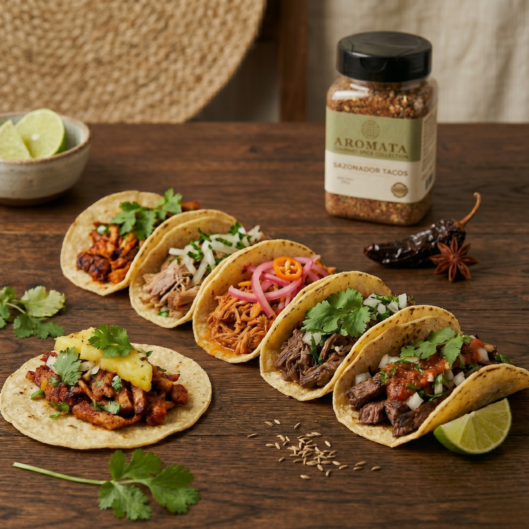 Top 5 mejores tacos mexicanos: sabores auténticos y cómo prepararlos en casa - Aromata Condiments